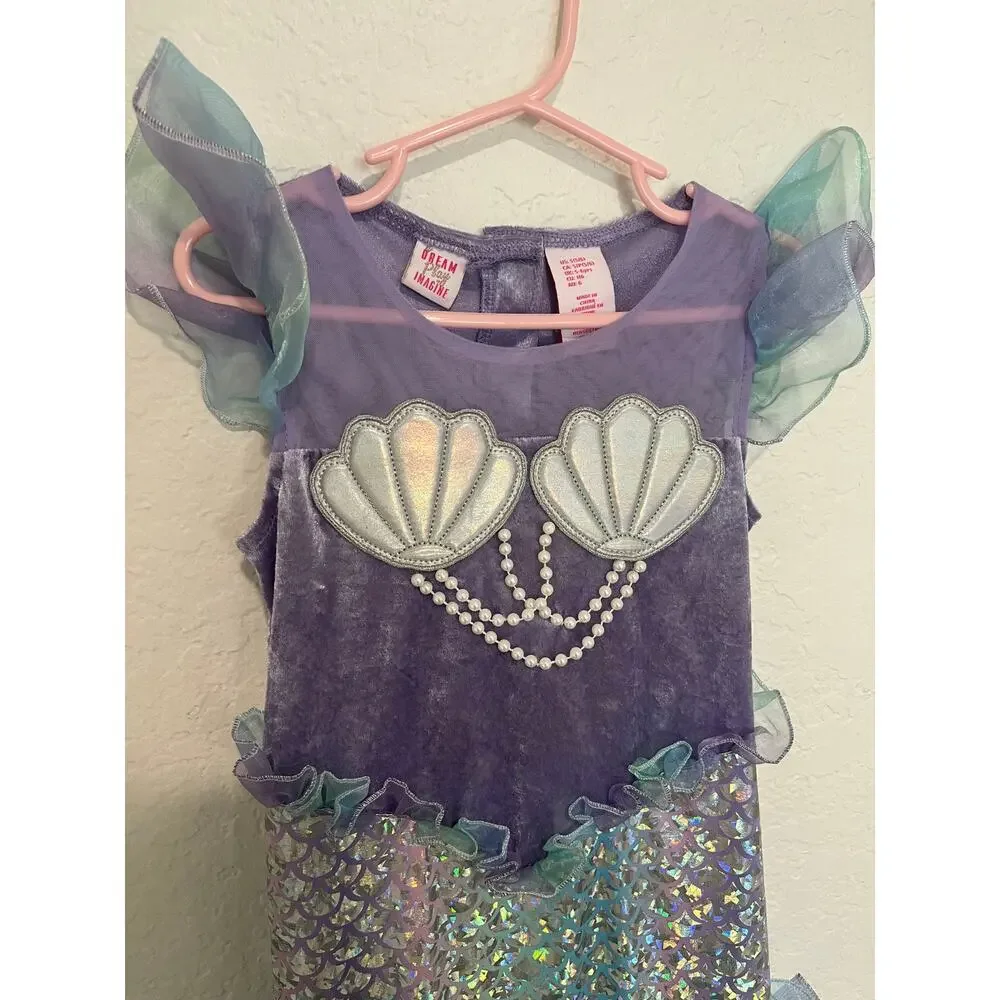 Dream Play Imagine Mermaid Costume Dress Girls Size Small (5/6)